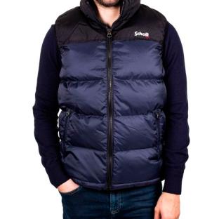 Doudoune sans manche Marine Homme Schott Utahv vue 0