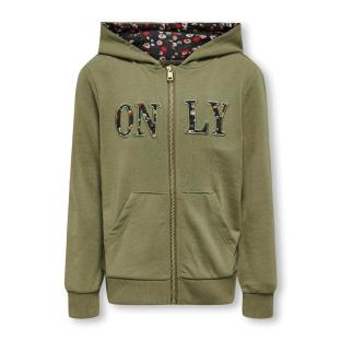 Sweat à capuche vert Fille Kids ONLY Kogrosa vue 0