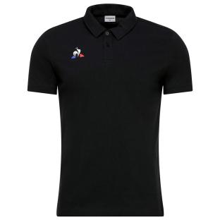 Polo Noir Homme Le Coq Sportif Presentation vue 0