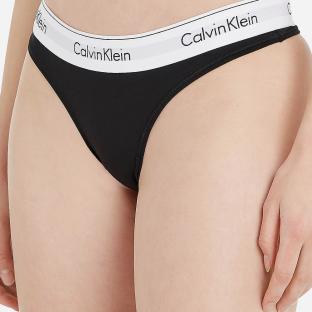 String Noir Femme Calvin Klein Jeans ThongGS 0000F3786E pas cher
