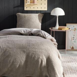 Parure de Lit Beige Today 140x200 Teddy pas cher