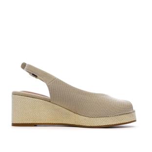 Sandales Beiges Femme Tommy Hilfiger Flag vue 2