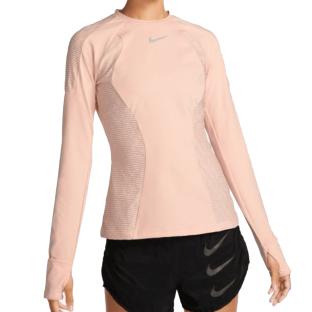 T-shirt Manches Longues Rose Femme Nike Dfadv pas cher