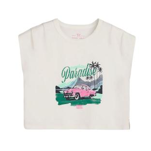 T-Shirt Blanc/Bleu Fille Teddy Smith Doli vue 0
