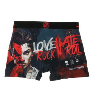 Boxer Marine/Rouge Homme Freegun Love Hate Rock vue 2