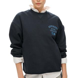 Sweat Marine Femme Superdry Crop vue 0