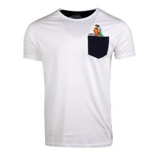 T-shirt Noir/Blanc Homme La Maison Blaggio Magenta pas cher