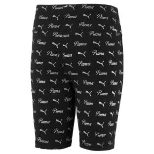 Short Noir Fille Puma Ess+ Script vue 0