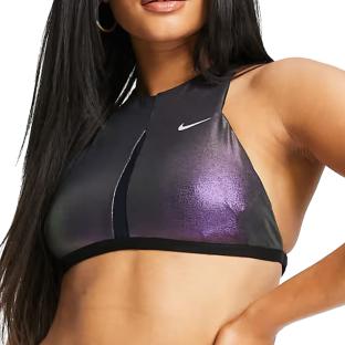 Haut de maillot de bain Noir Femme Nike NESSA pas cher