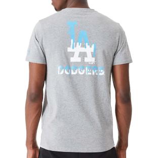 T-shirt Gris Homme New  Era  Drip Logo vue 2