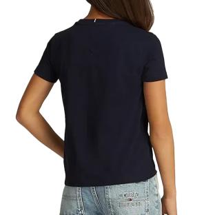 T-Shirt Marine Fille Tommy Hilfiger Script vue 2