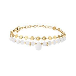 Bracelets Doré/Blanc Femme Clio Blue Lisa vue 0