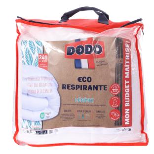 Couette Synthetique Legere Eco-respirante Blanche Dodo 240x220 pas cher