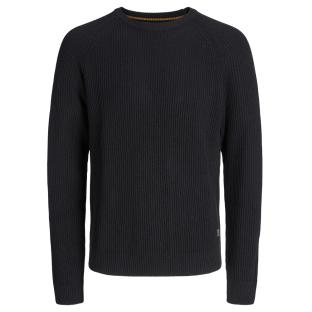 Pull en Maille Noir Homme Jack & Jones Pannel vue 0