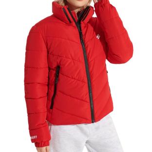 Doudoune Rouge Femme Superdry Sports Puffer pas cher