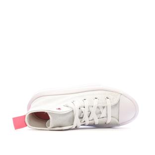 Baskets Grises/Rose Fille Converse All Star Move Sparkle vue 4