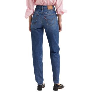 Jean Bleu Foncé Femme Levi's 80's Mom vue 2