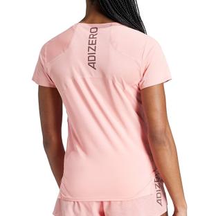 T-Shirt Rose Femme Adidas Adizero vue 0