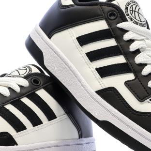 Baskets Noires/Blanches Enfant Adidas Rapid Court vue 0