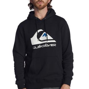 Sweat Noir Homme Quiksilver Biglogohood vue 0