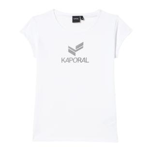 T-shirt Blanc Fille Kaporal Facee pas cher