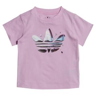 T-shirt Violet Fille Adidas HL9425 pas cher