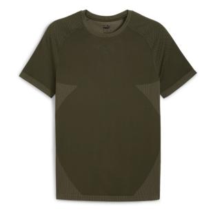 Puma Formknitsl Herren-T-Shirt in Khaki Ansicht 0