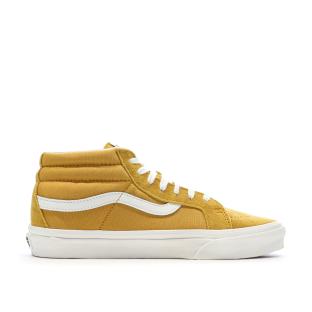 Baskets Jaune Homme Vans Sk8-mid Reissue vue 2