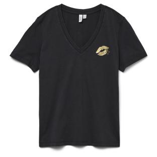 T-Shirt Noir Femme Vero Moda Feyola pas cher