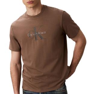 T-Shirt Marron Homme Calvin Klein Jeans Hero vue 0