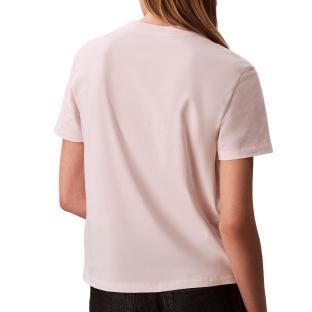 T-Shirt Rose Femme Calvin Klein Jeans Classic Foil vue 2