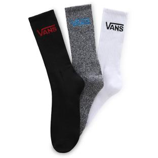 X3 Lot de Chaussettes Noires/Grises/Blanches Mixte Vans Mn Vans Crew vue 0
