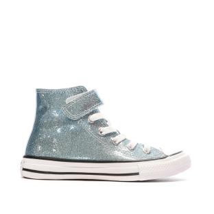 Baskets Bleu Fille Converse Coated Glitter vue 2