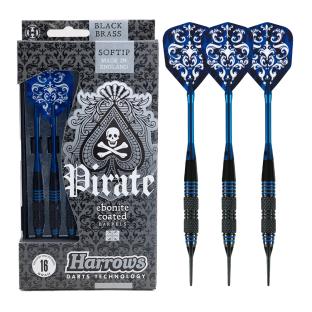 X3 Dardos de nailon negro/azul «Pirata» ver 0