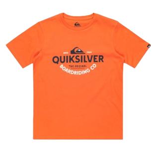 T-shirt Orange Garçon Quiksilver Typed Out pas cher
