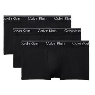 X3 Boxers Noir/Blanc Homme Calvin Klein Jeans Low Rise Trunk vue 0