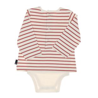 Body t-shirt Rouge/Beige Garçon EOM Vabody vue 2