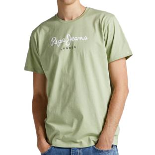 T-shirt Vert Clair Homme Pepe jeans Eggo N pas cher