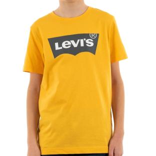 T-shirt Jaune/Noir Garçon Levi's 9E8157 pas cher