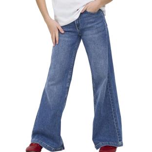 Jean large Bleu Fille Kids ONLY California vue 0
