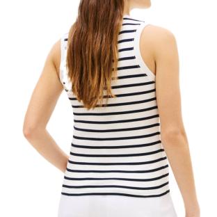 Débardeur Blanche/Marine Femme Tommy Hilfiger Slim Cody vue 0