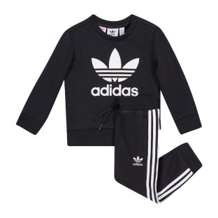Ensemble Noir Bébé Adidas Crew Set ED7679 pas cher