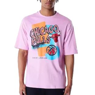 T-Shirt Rose Homme New Era Graphic pas cher