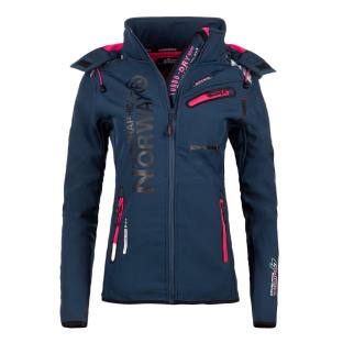 Parka Softshell Marine/Rose Femme Geographical Norway Reine pas cher