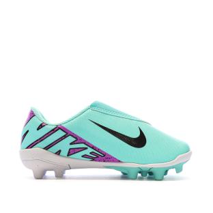 Chaussures de football Turquoises Garçon Nike Vapor 15 vue 2