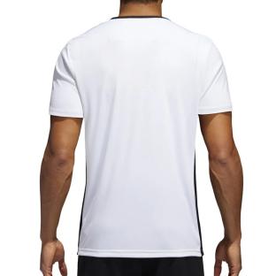 T-shirt Blanc Homme Adidas Entrada vue 2