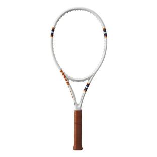 Raquette de Tennis Blanc/Orange Wilson Clash 100 V2 Roland Garros 2023 pas cher