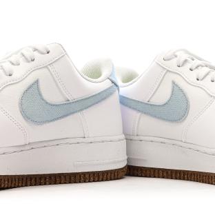 Baskets Blanches/Bleu Homme Nike Air Force 1 07 vue 7
