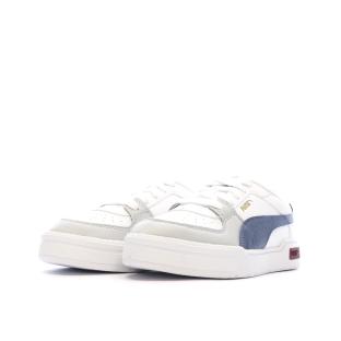 Baskets Blanches/Bleu Garçon Puma Block vue 6