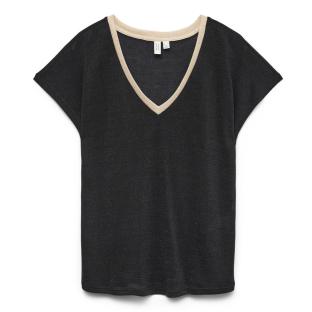 T-shirt Noir Femme Vero Moda Gita pas cher
